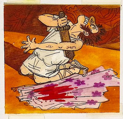 [Анимация]. Пророкова Е.Ю. Сцена с мечом. Эскиз кадра для мультфильма по комедии В. Шекспира 