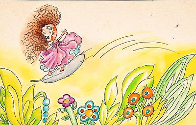 Абалакина Т.В. Полет. Оригинал иллюстрации к книге "Дюймовочка" : [Для дошк. возраста / Обраб. 