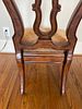 A Single Carved Queen Anne Style Side Chair. 23 x 46 x 19 A single upholstered side chair Image - 3