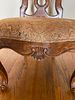 A Single Carved Queen Anne Style Side Chair. 23 x 46 x 19 A single upholstered side chair Image - 8
