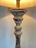 A Rustic Distressed Blue/Grey Spindle Floor Lamp. 18 x 66 
A floor lamp featuring a heavily Image - 4