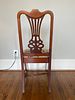 A Chippendale Style Mahogany Side Chair. 17 x 37 x 18 
A single side chair featuring a mahogany Image - 1