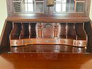 Maddox Chippendale Style Governor Winthrop Mahogany Secretary Desk Bookcase, Mid-20th Century. 33 Image - 3
