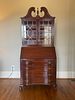 Maddox Chippendale Style Governor Winthrop Mahogany Secretary Desk Bookcase, Mid-20th Century. 33 Image - 9