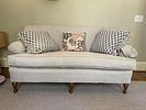 A George Smith Roll Arm Loveseat, 68 x 37 x 31. A George Smith Roll Arm Loveseat, upholstered in Image - 2