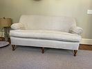A George Smith Roll Arm Loveseat, 68 x 37 x 31. A George Smith Roll Arm Loveseat, upholstered in Image - 6