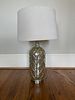 Contemporary Mercury Glass-Style Table Lamp with Scalloped Pattern. 14 x 28 
A contemporary Image - 2