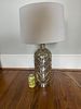 Contemporary Mercury Glass-Style Table Lamp with Scalloped Pattern. 14 x 28 
A contemporary Image - 6