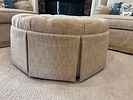 A Sam Moore Three-Piece Upholstered Living Room Set, Contemporary. 35 x 18 ottoman 33 x 34 x 35 Image - 8