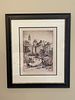 Signed Etching of a New York City Park Scene, Circa 1904. 23.5 x 28 An early 20th-century Image - 5