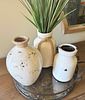 A Group of Four Rustic-Style Decorative Items, Comprising Three Ceramic Vases and a Wrought Image - 1