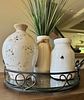 A Group of Four Rustic-Style Decorative Items, Comprising Three Ceramic Vases and a Wrought Image - 2