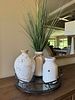 A Group of Four Rustic-Style Decorative Items, Comprising Three Ceramic Vases and a Wrought Image - 4