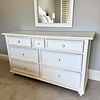 A Stanley Furniture Two-Piece White-Painted Dresser and Mirror Set. A two-piece set by Stanley Image - 2