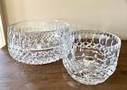 A Pair of Brilliant-Cut Crystal Bowls. A pair of clear, colorless cut crystal bowls of differing Image - 1