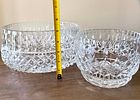 A Pair of Brilliant-Cut Crystal Bowls. A pair of clear, colorless cut crystal bowls of differing Image - 7