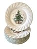 A Set of Nikko 'Happy Holidays' Dinner Plates and Serving Platter with Dip Bowl. A set of Nikko Image - 1