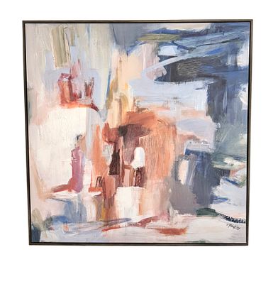 Eugene Brodsky, Original Abstract Painting on Canvas. An original abstract painting by Eugene 