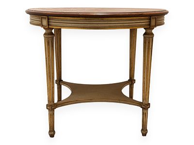John Widdicomb Louis XVI Style Round Side Table. A John Widdicomb Louis XVI Style round 