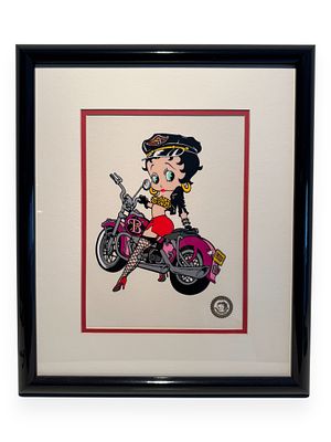 King Features Syndicate / Fleischer Studios "Biker Betty" Betty Boop Limited Edition Sericel, 2000. 