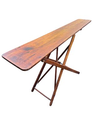 Antique Wooden Ironing Board. Beautiful Patina. Adjustable height