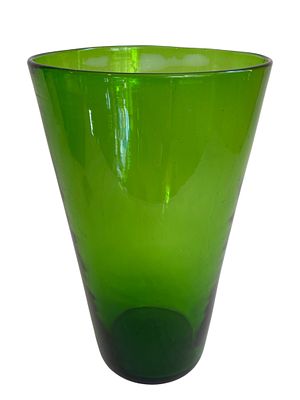 Beautiful Handblown Green Vase