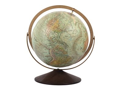 Replogle World Ocean Series Terrestrial Globe. A vintage terrestrial world globe from the World 