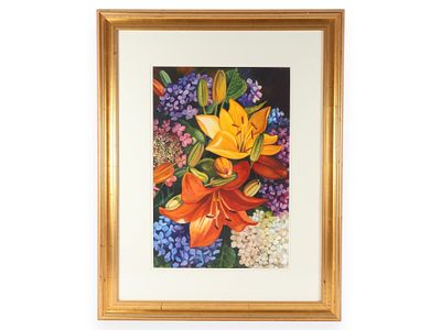 Vonnie Whitworth (American, Contemporary) 'Cut Flowers' (Signed). Originally purchased for 