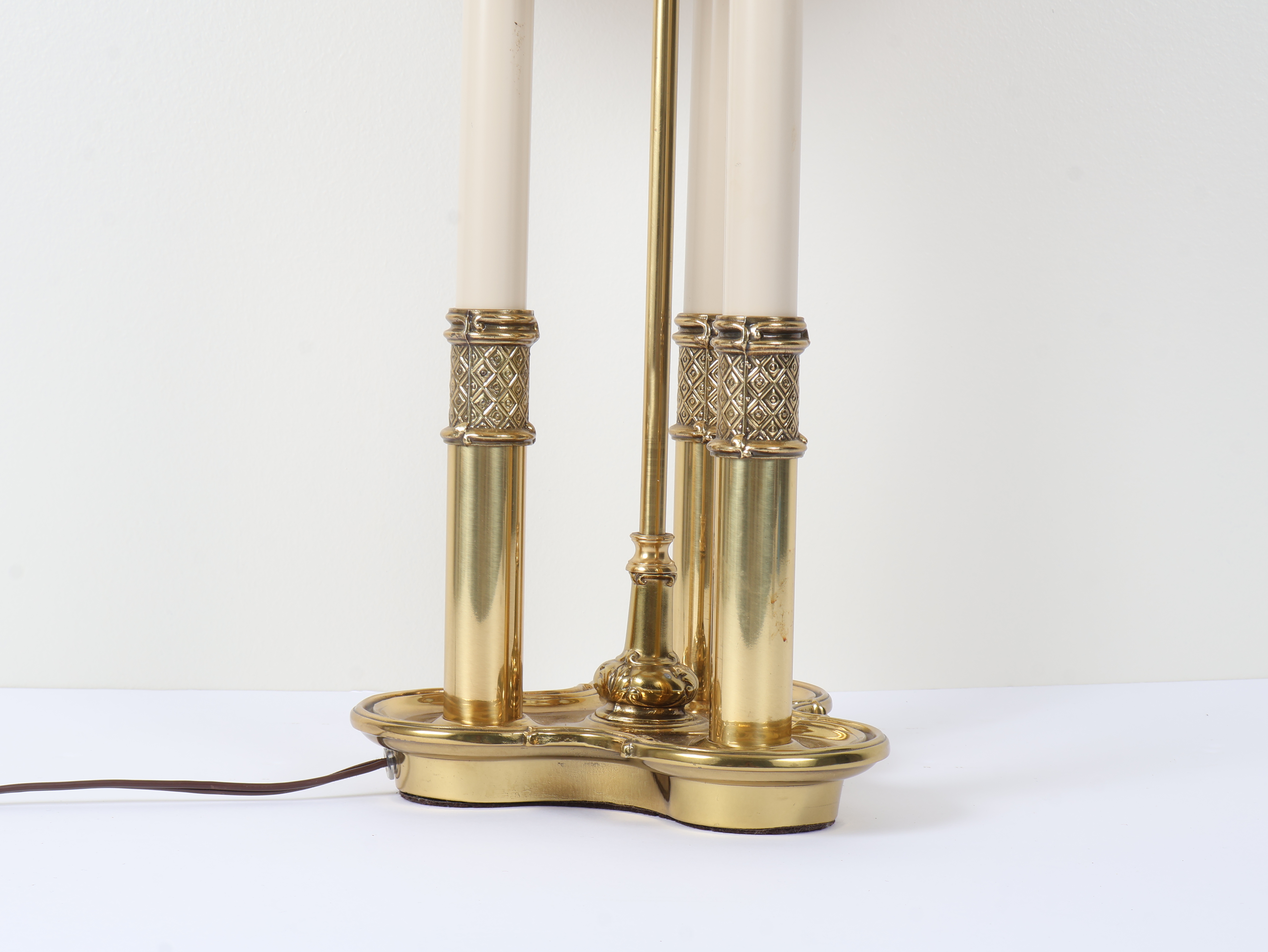 Stiffel Model 7145 Three-Light Brass Table Lamp