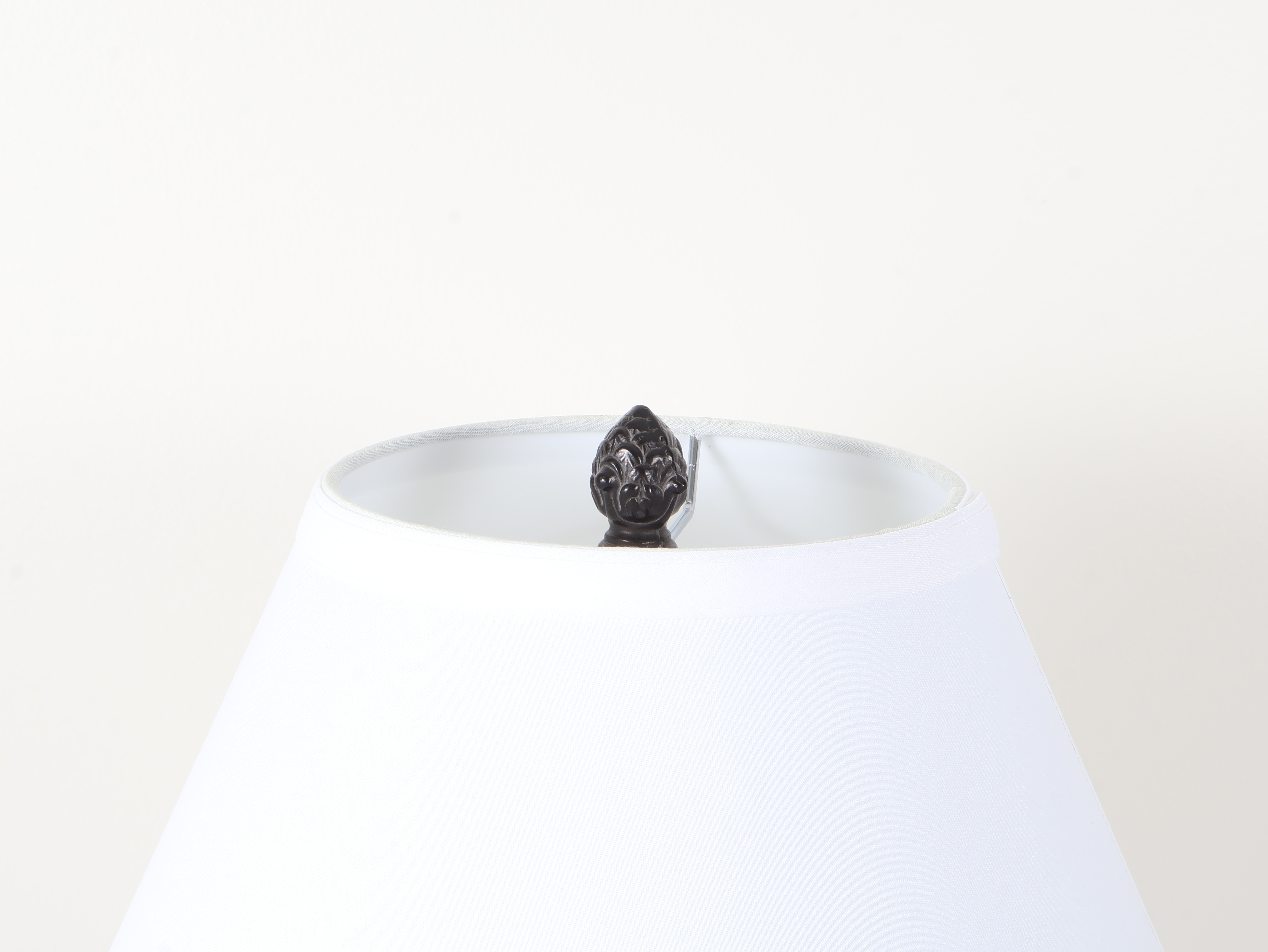 Triple-Light Marble and Metal Table Lamp