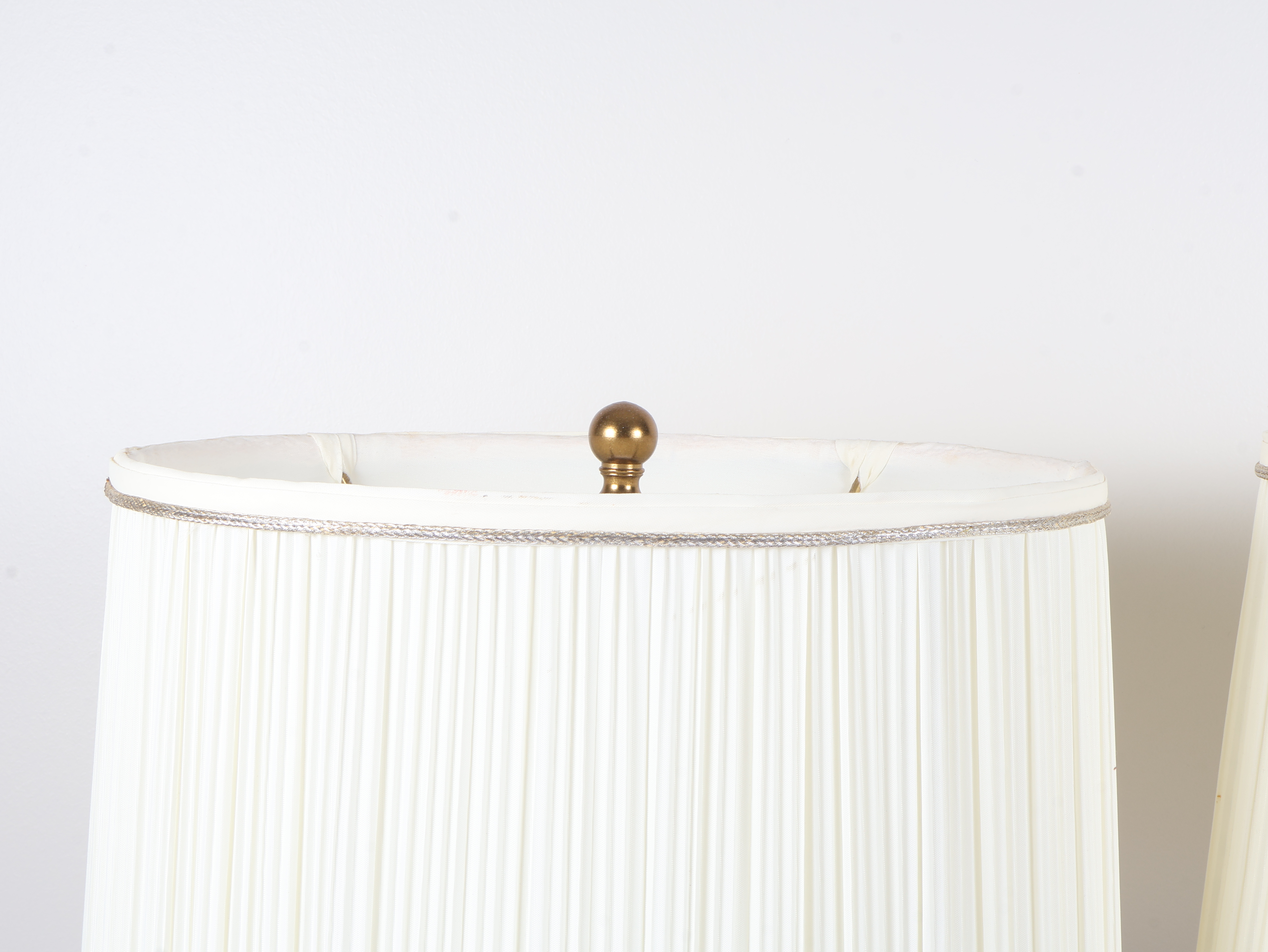 A Pair of White Glazed Porcelain Bird-Form Table Lamps