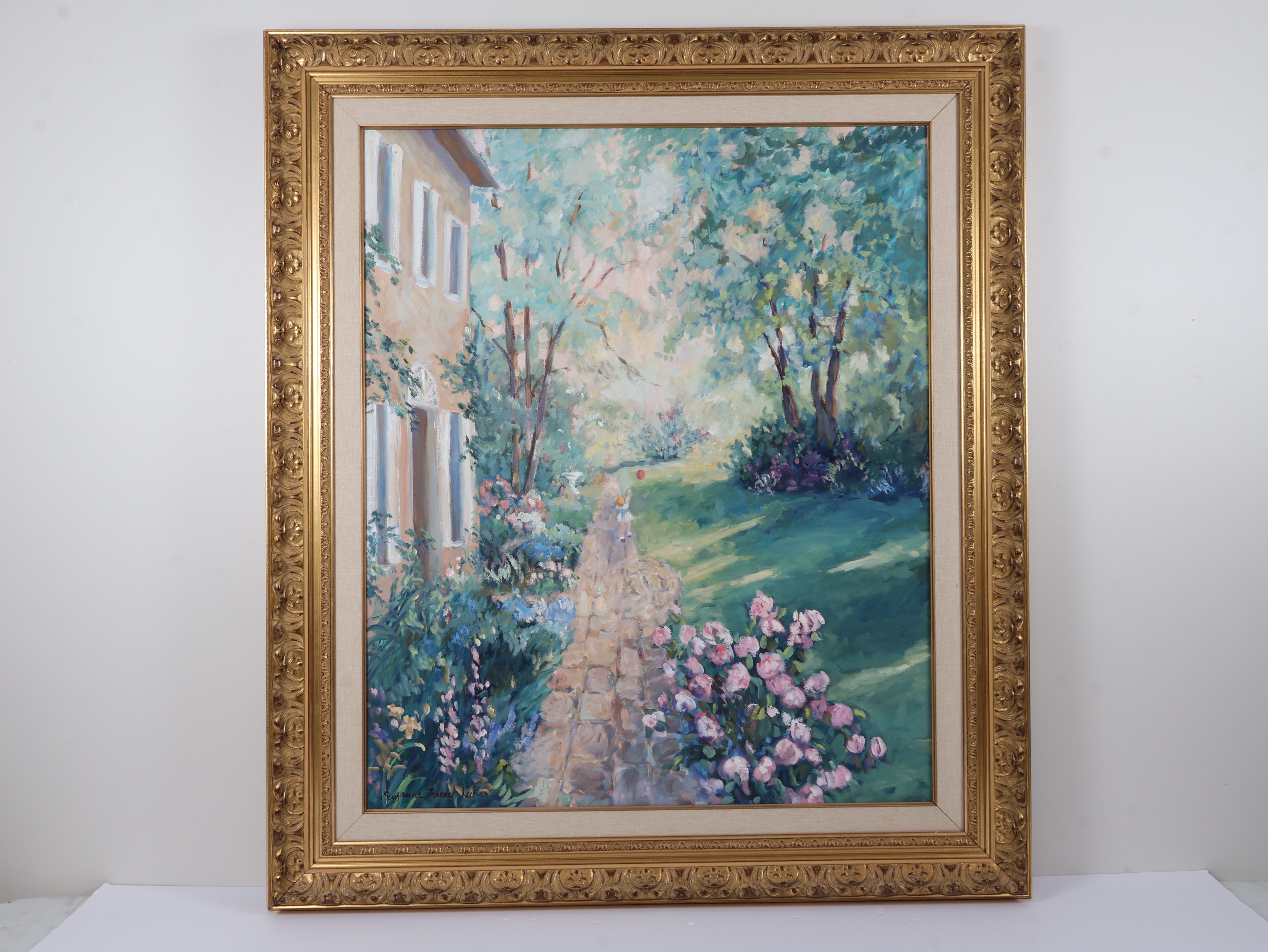 Suzanne French Luker (American, 20th Century) 'Adeline's Garden III' (Signed)