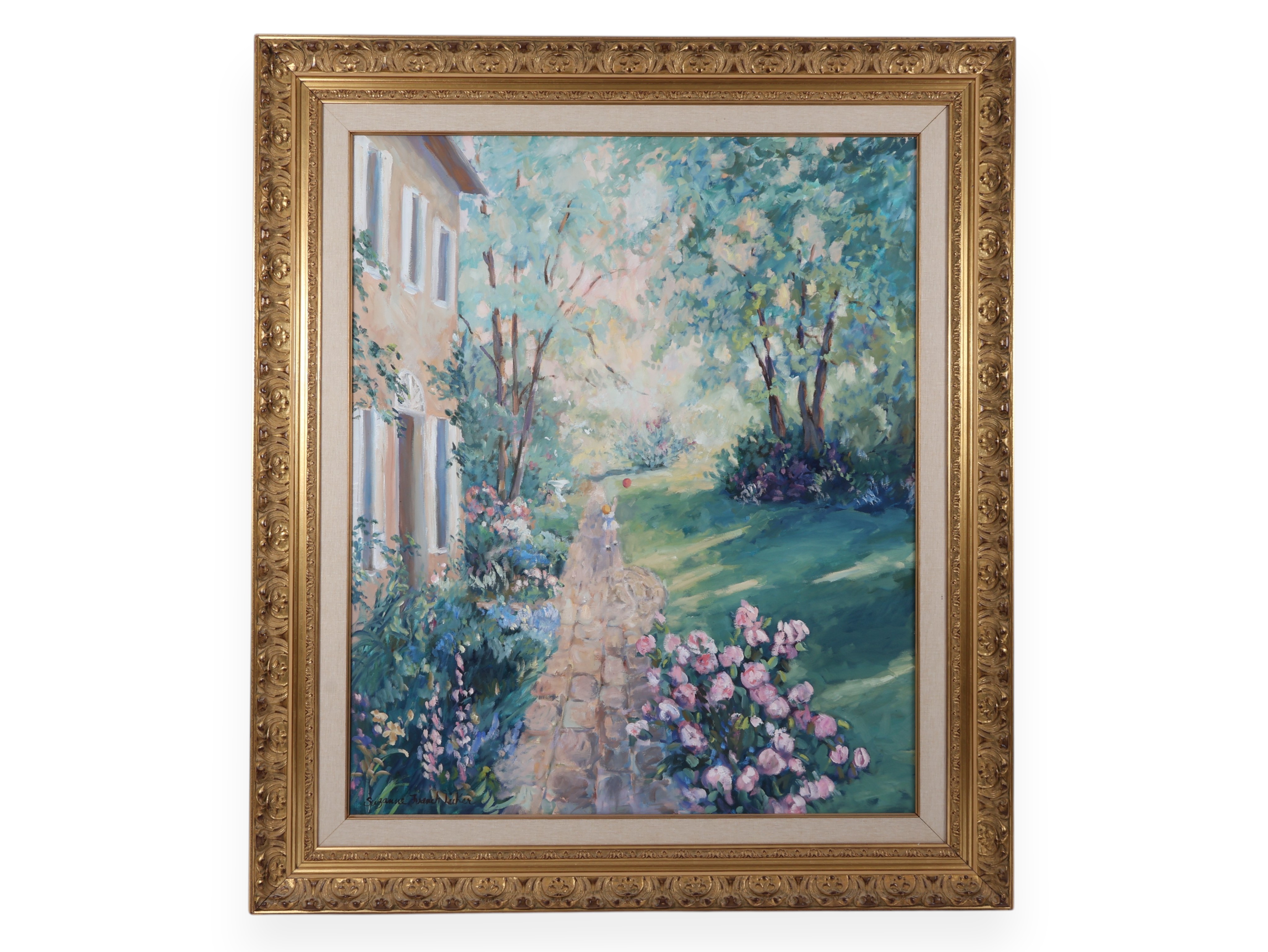 Suzanne French Luker (American, 20th Century) 'Adeline's Garden III' (Signed)