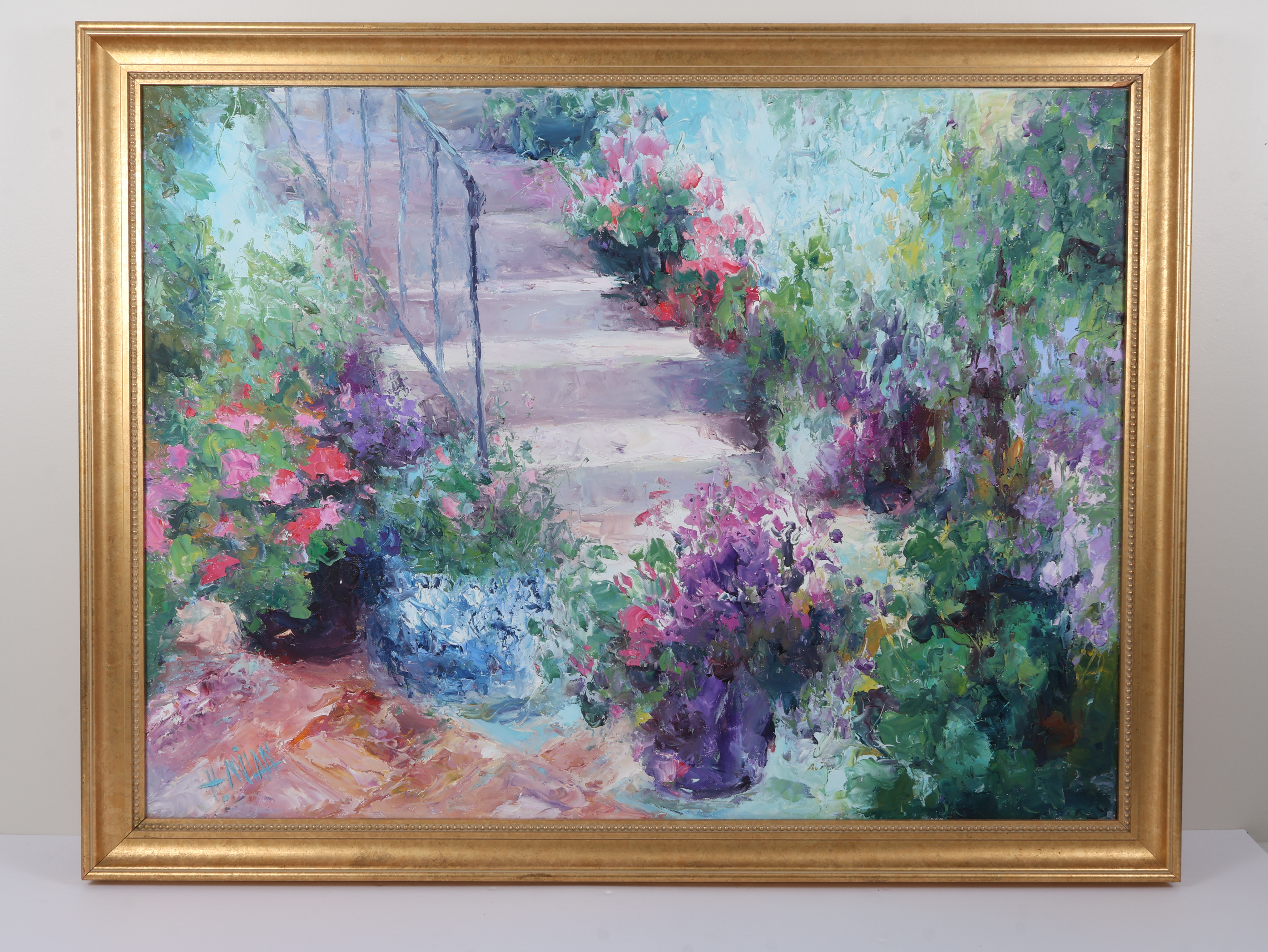 Henrietta Milan, An Artists Invitation, Oil on Canvas (Signed)