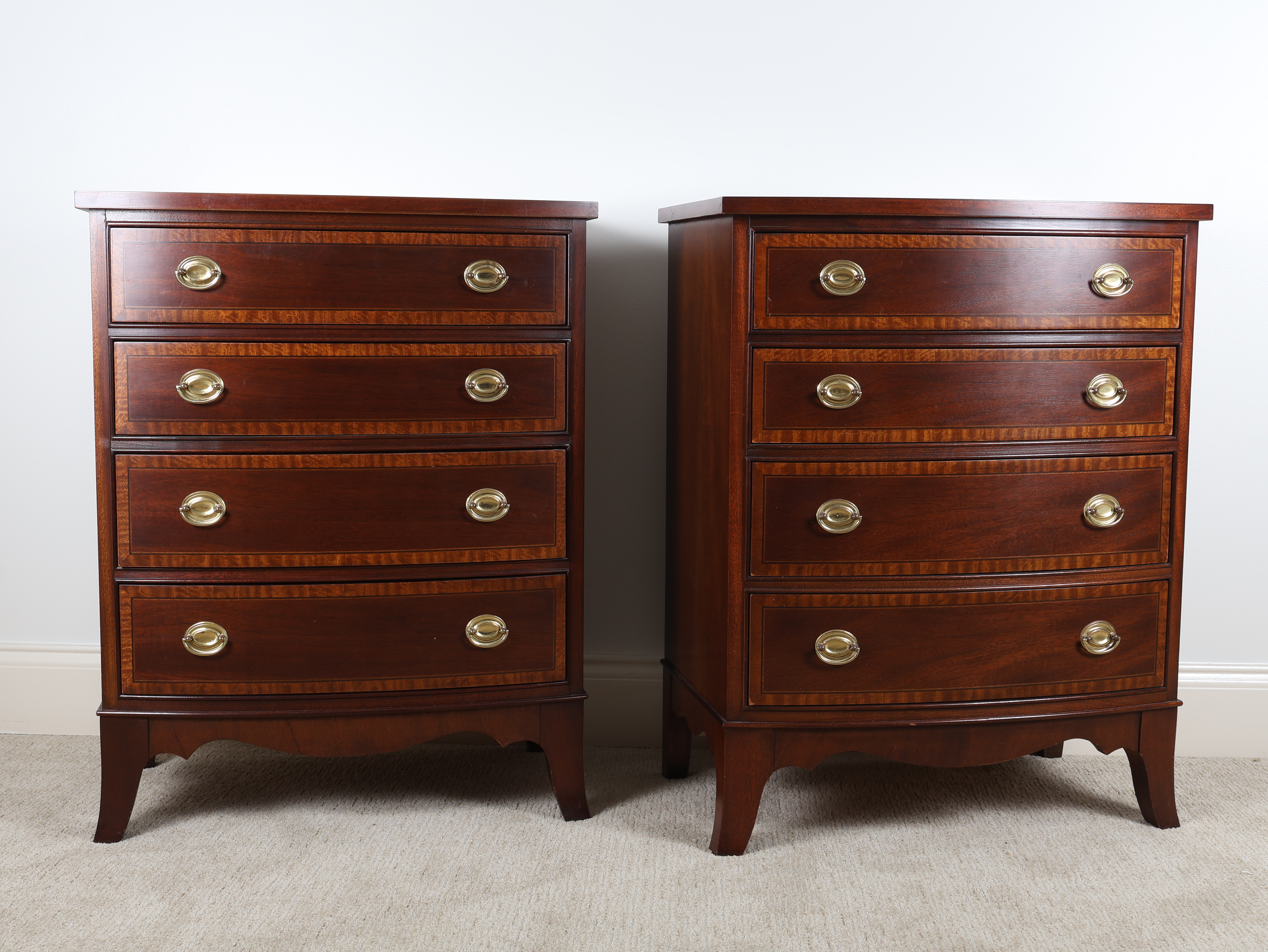 A Pair of Councill Craftsmen Federal Style Mahogany Bachelors' Chests