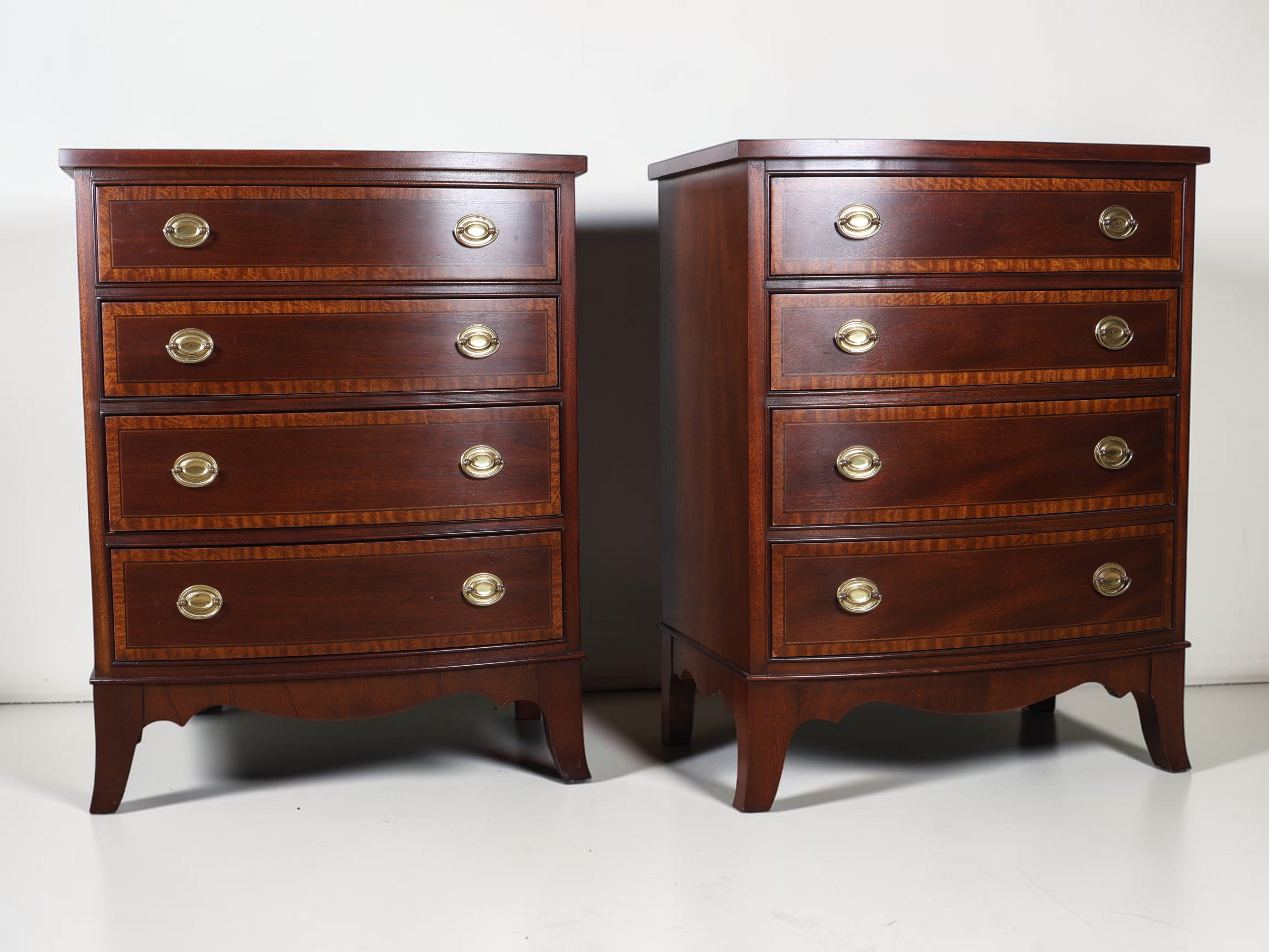 A Pair of Councill Craftsmen Federal Style Mahogany Bachelors' Chests