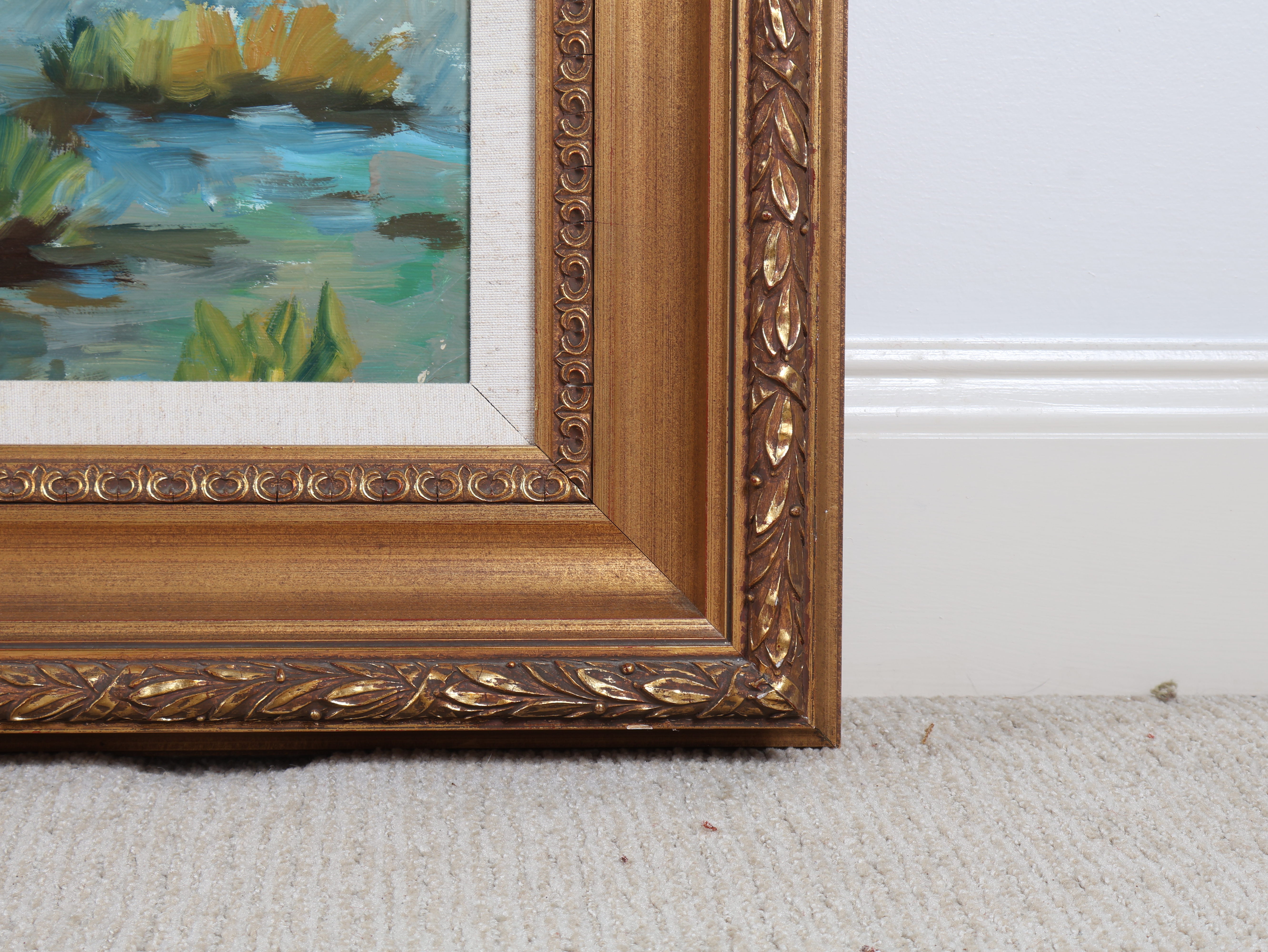 Hadri (20th Century), Large Impressionist Style Oil on Canvas, 1982