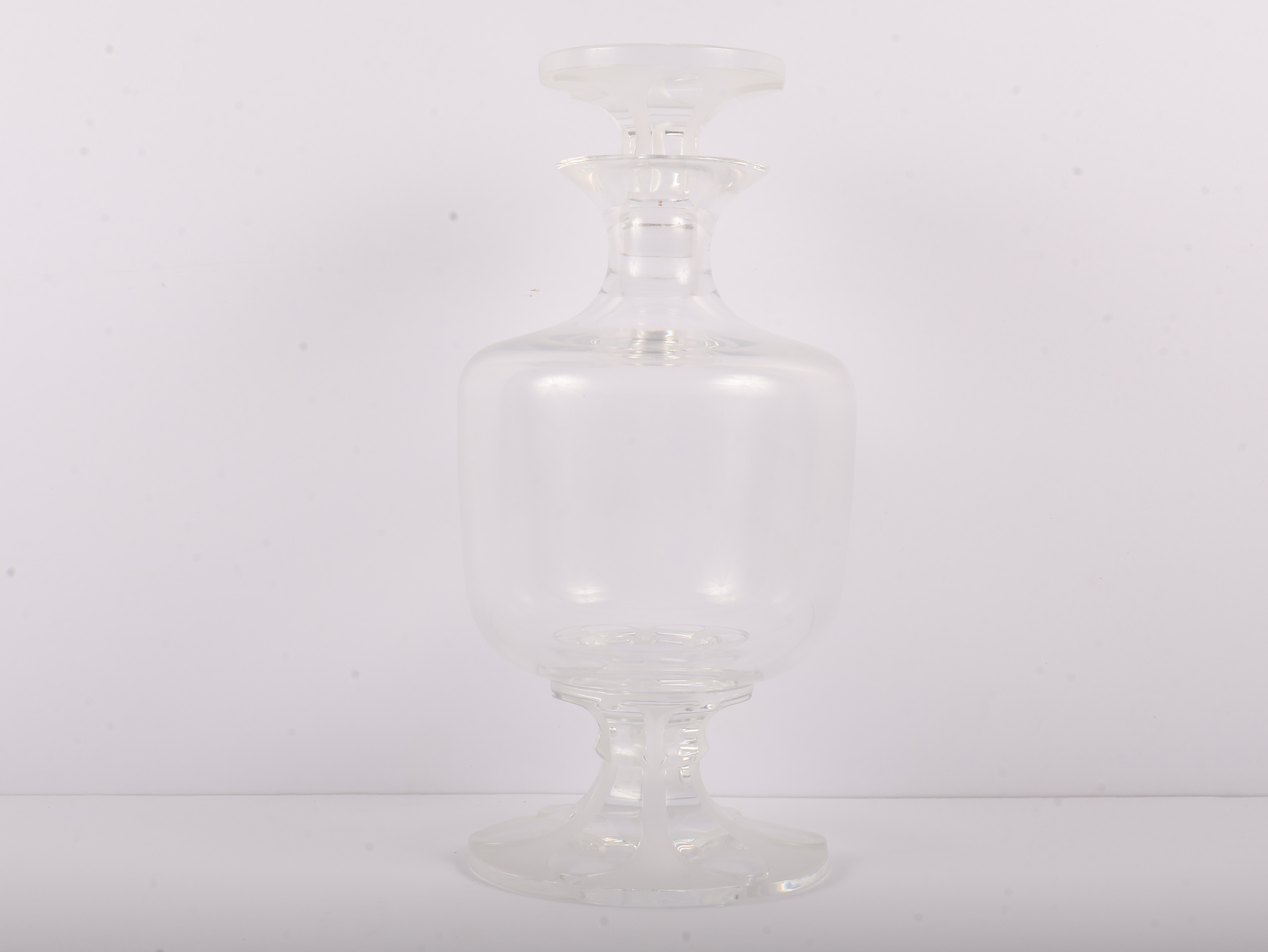 Lalique Langeais Crystal Apothecary Jar and Stopper, France