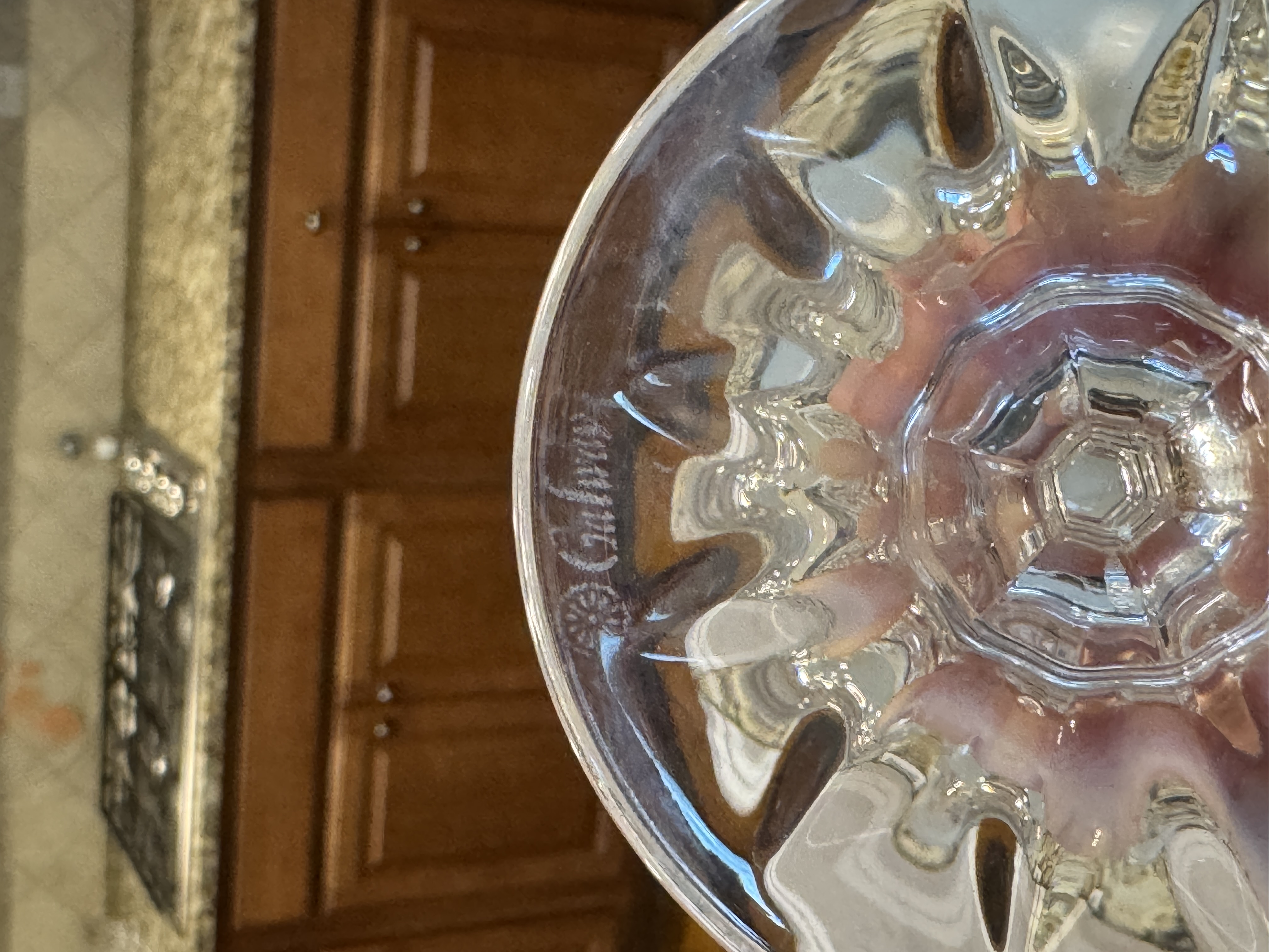 Two Irish Cut Crystal Pedestal Dishes by Waterford and Galway