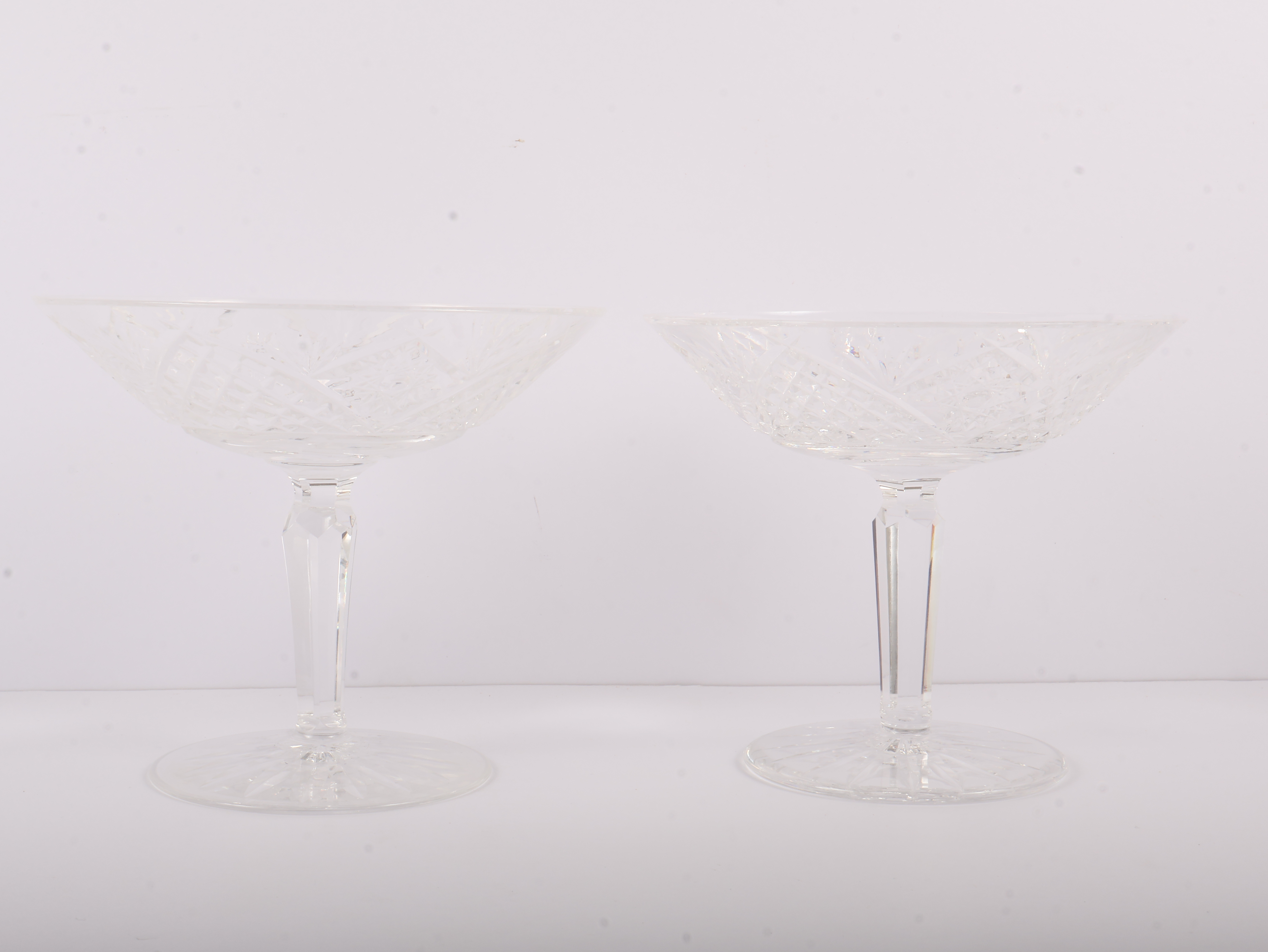 A Pair of Waterford Lismore Crystal Sherbet Glasses
