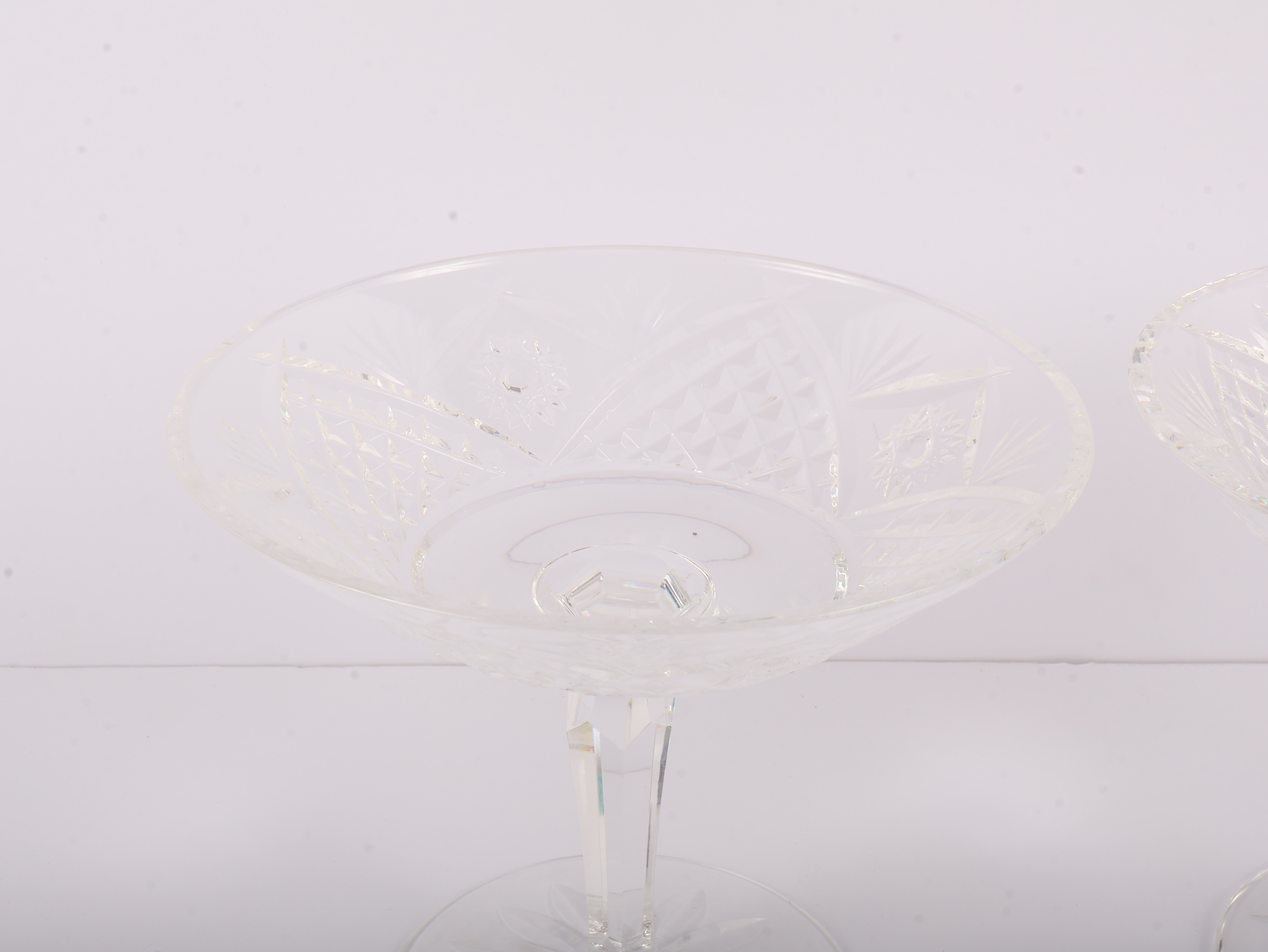 A Pair of Waterford Lismore Crystal Sherbet Glasses