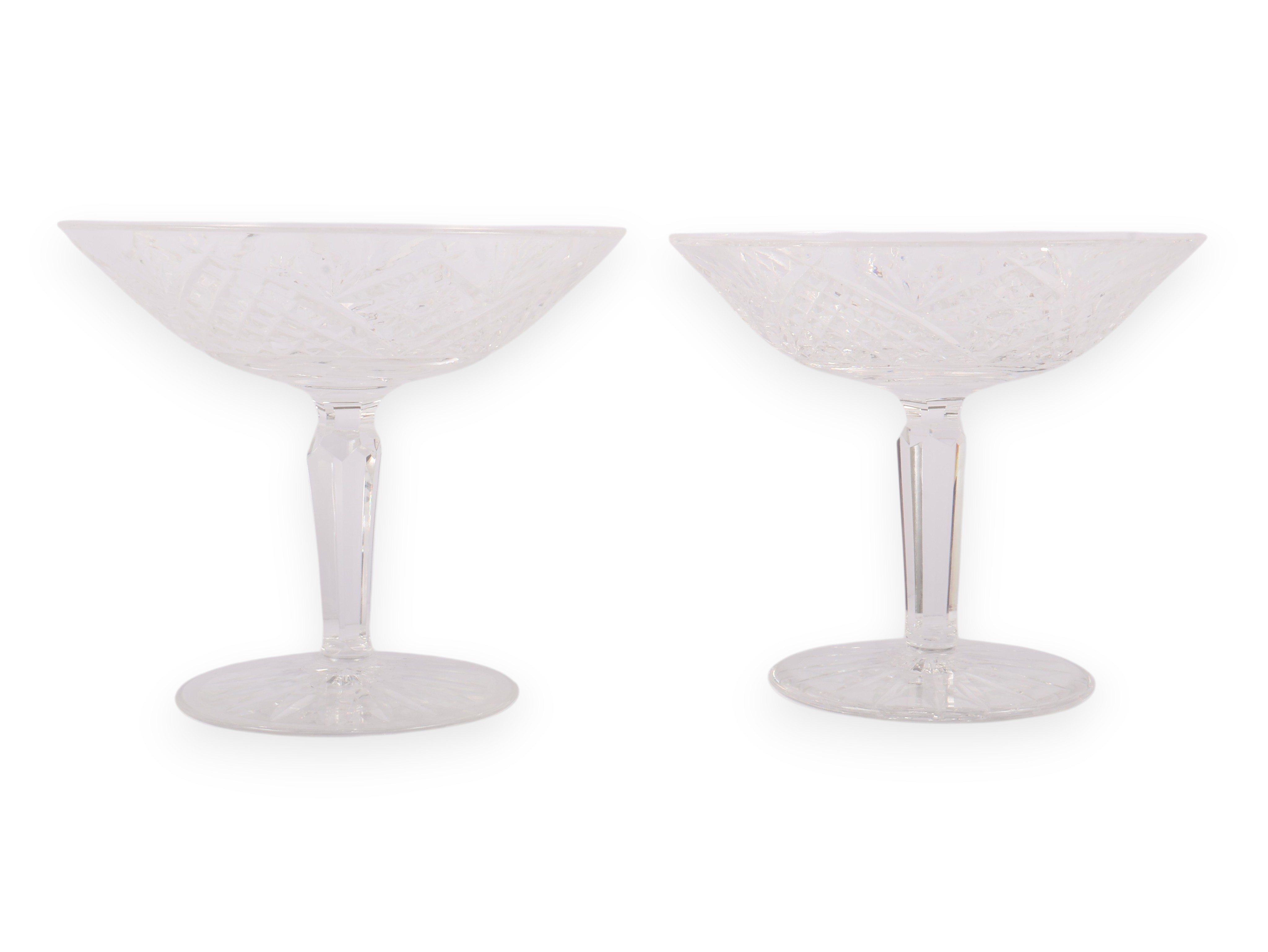A Pair of Waterford Lismore Crystal Sherbet Glasses