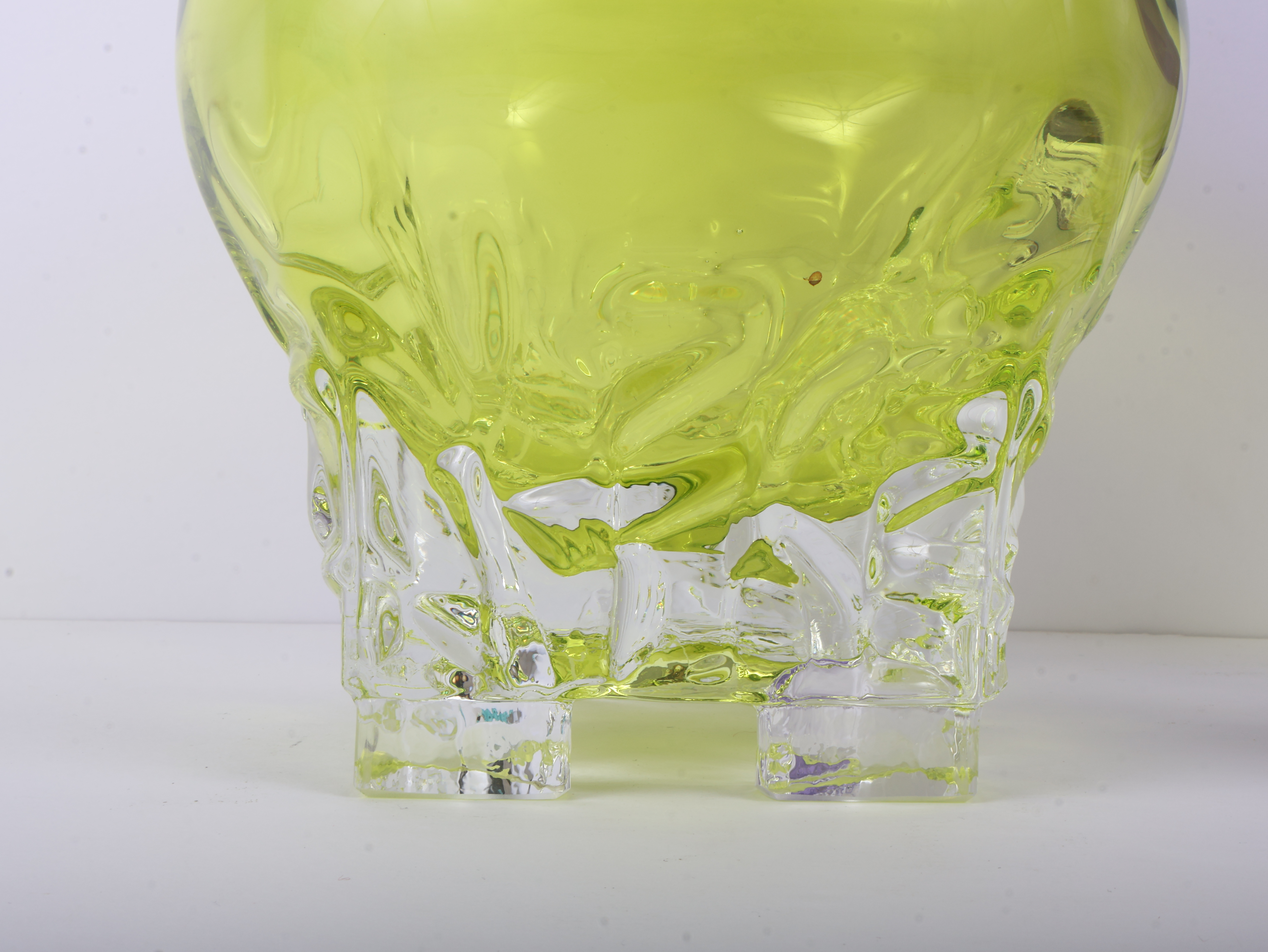 A Pair of Michael J. Hunter Studio Glass Glacier Vessels