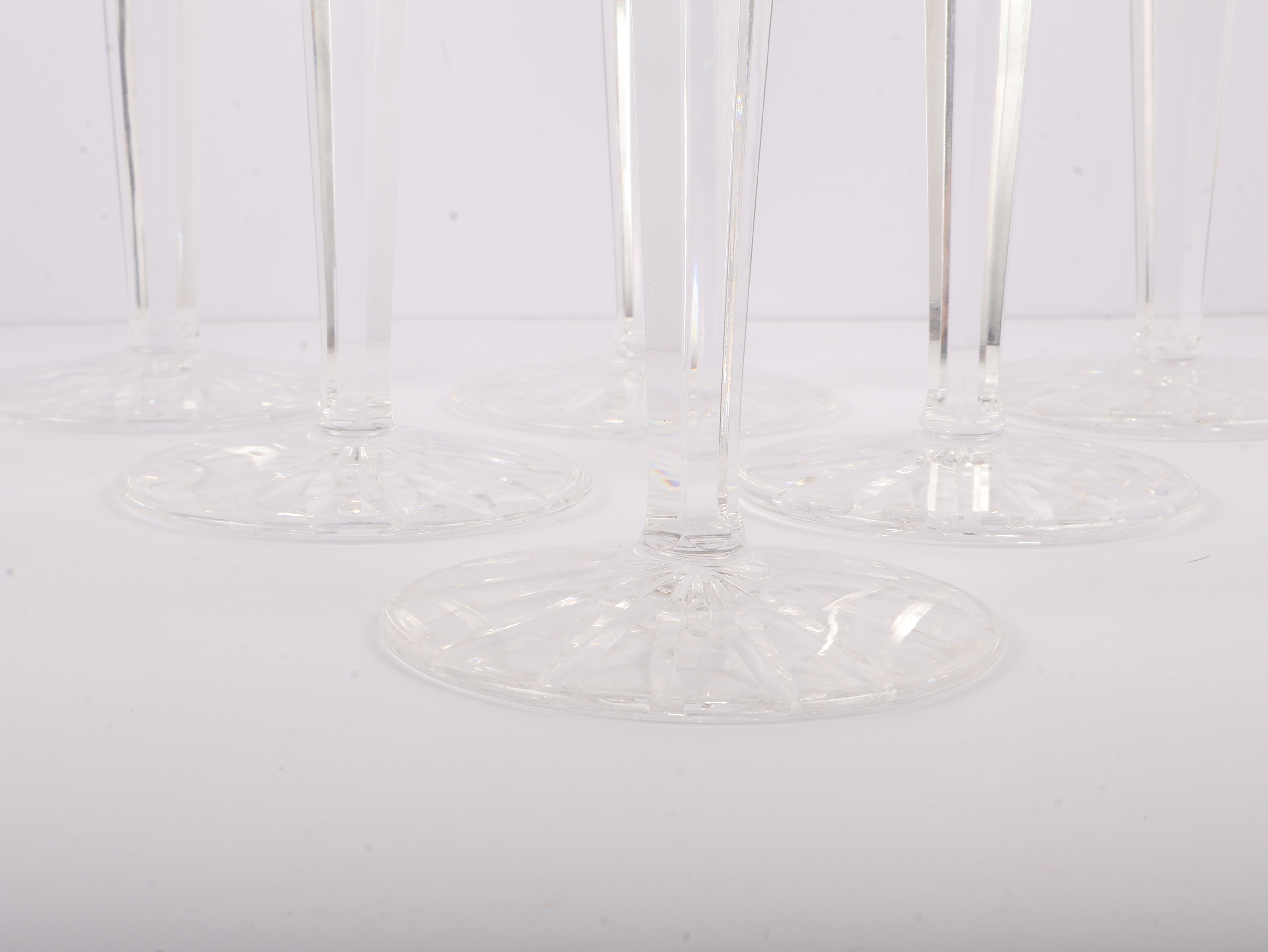 Set of Six Waterford Lismore Cut Lead Crystal Goblets