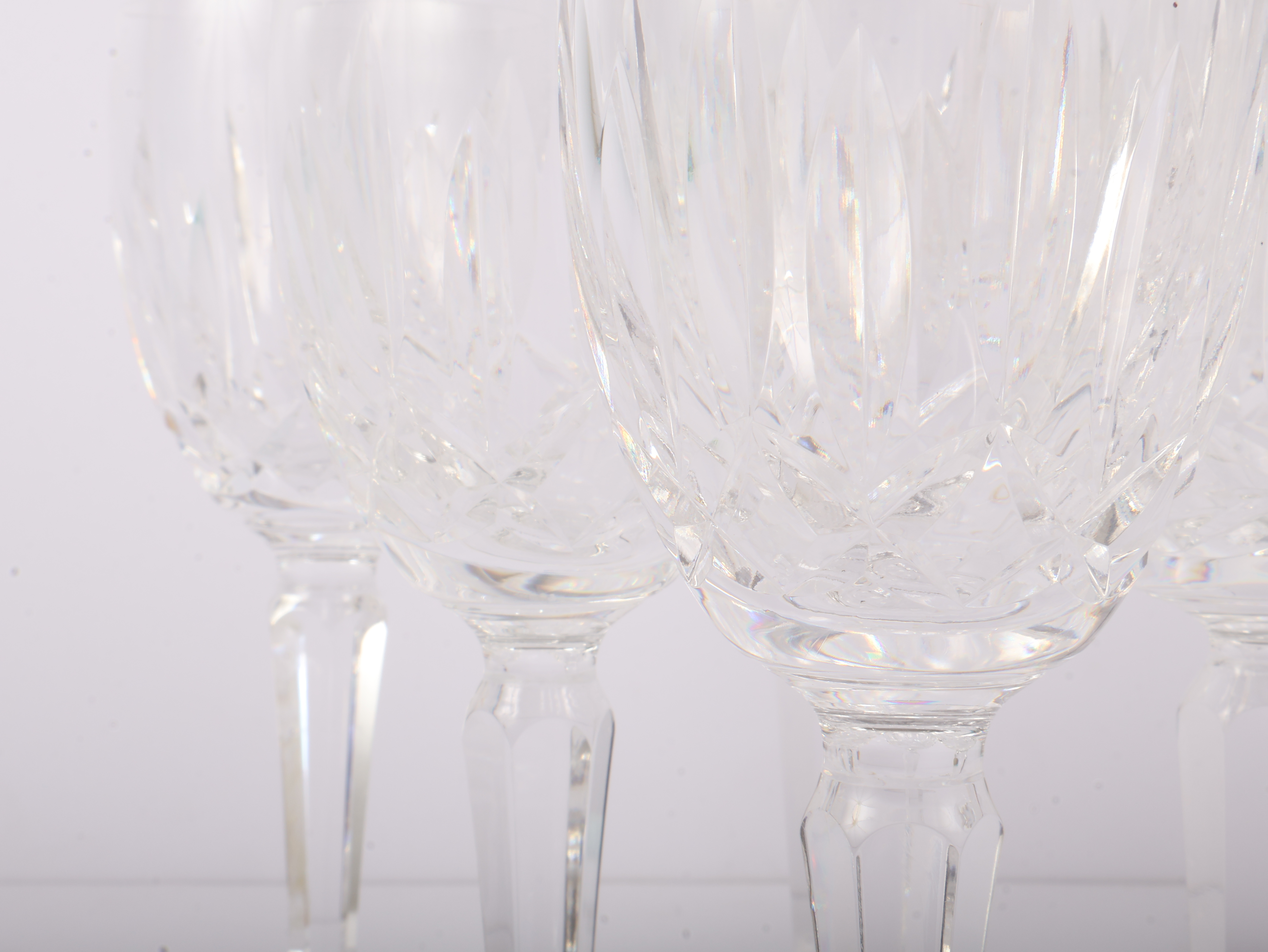 Set of Twelve Waterford Crystal Wine or Water Glasses