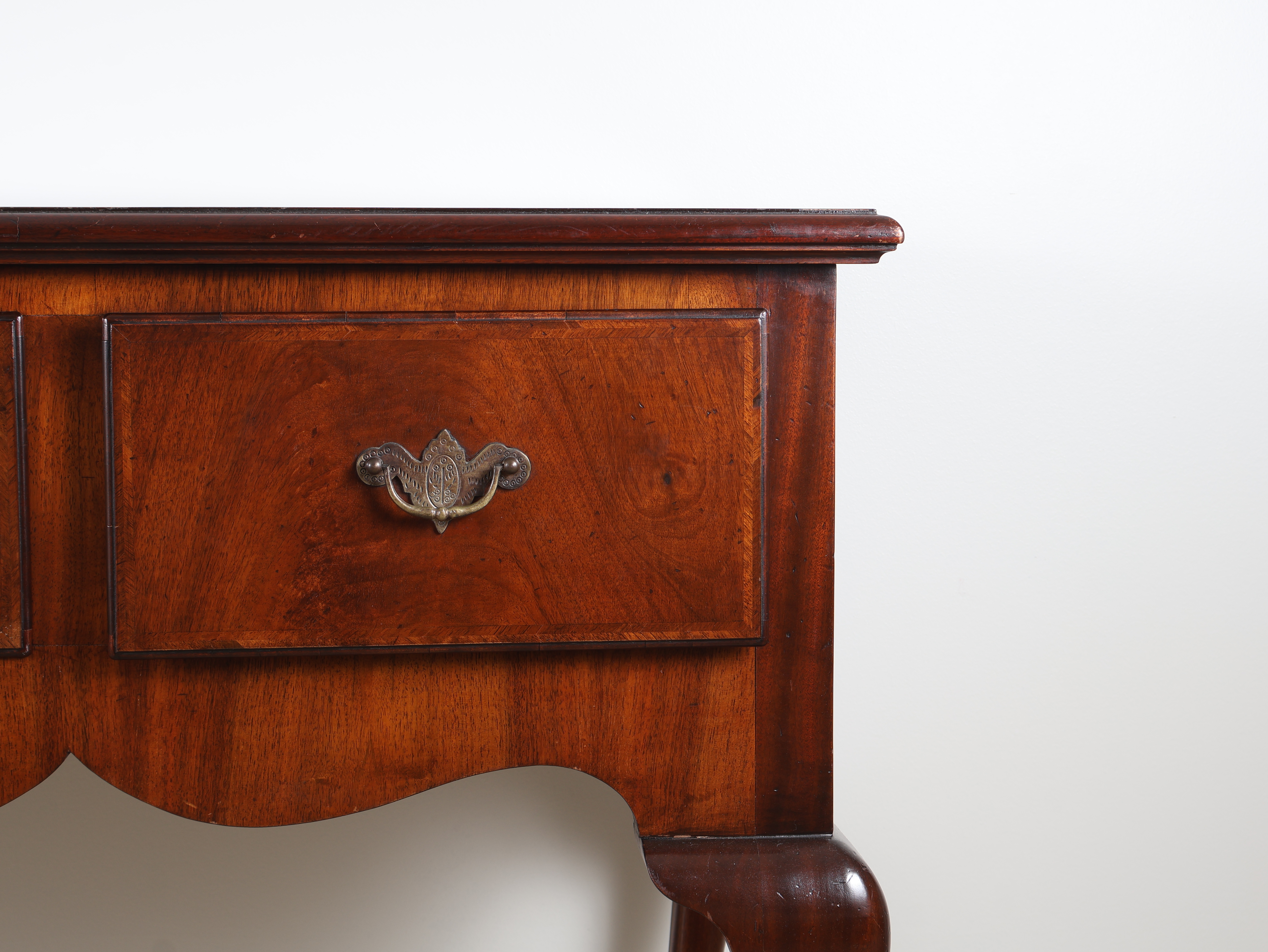 Queen Anne Style Mahogany Four Drawer Server