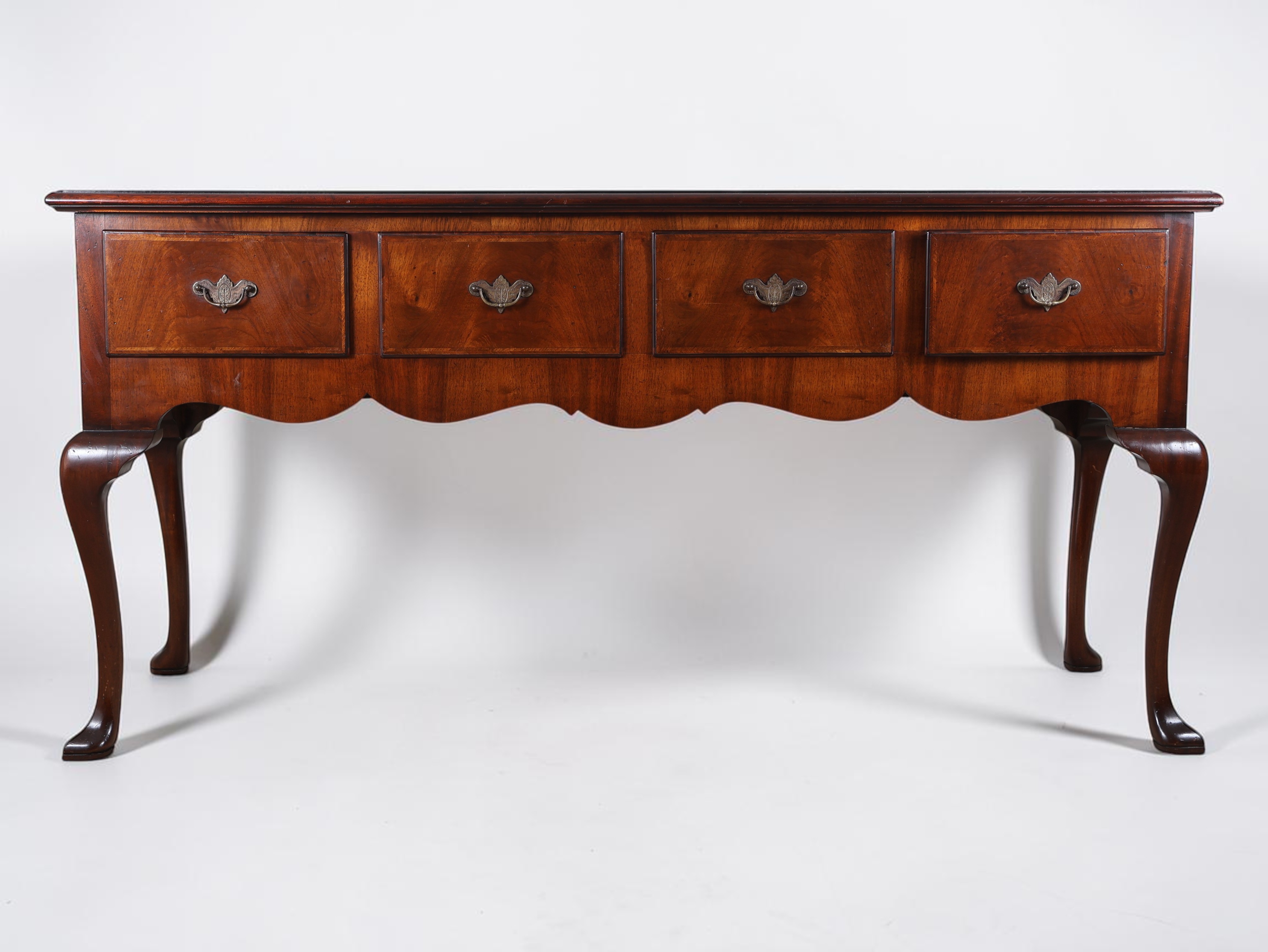 Queen Anne Style Mahogany Four Drawer Server