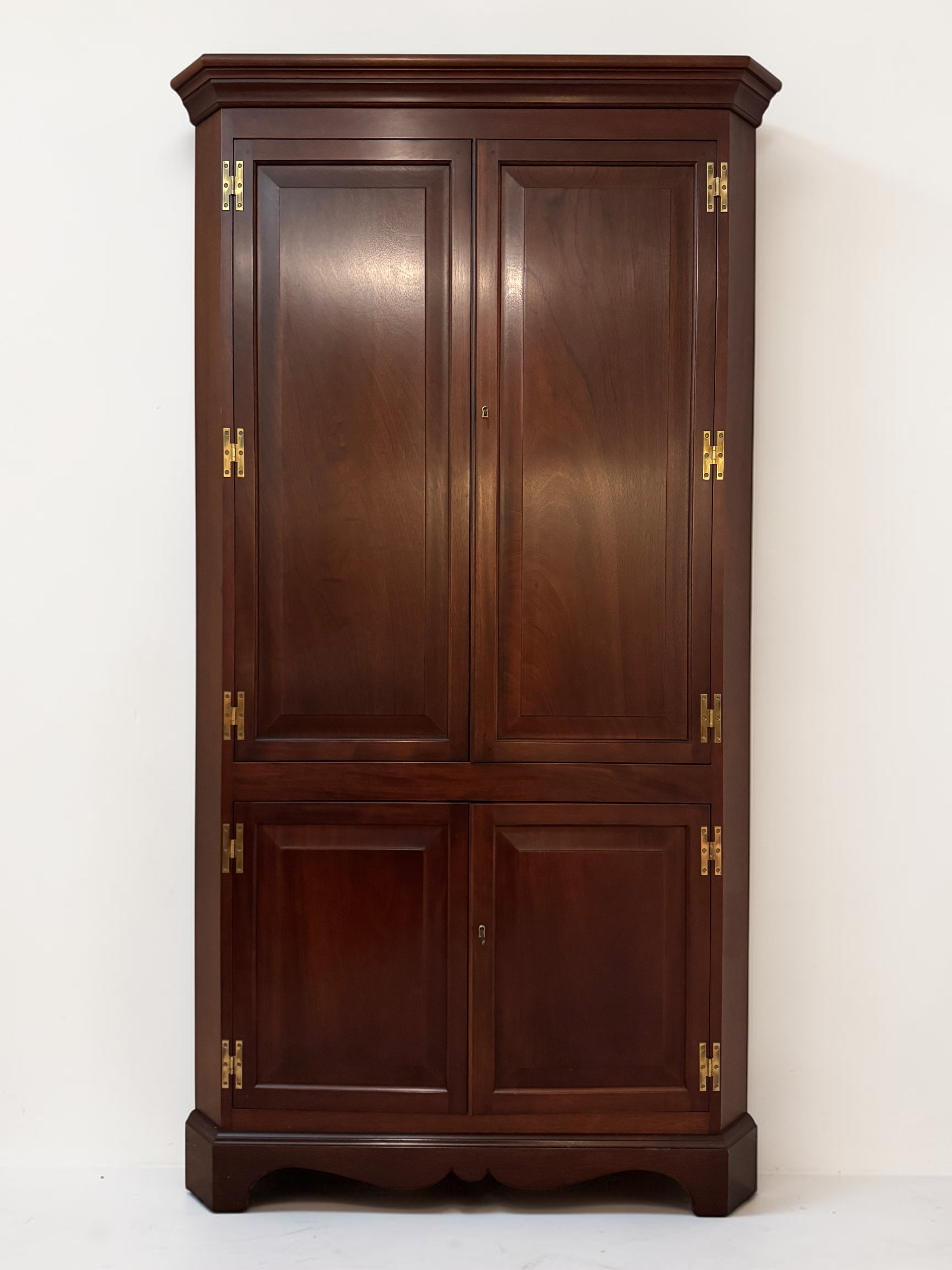 Chippendale Style Mahogany Corner Cupboard