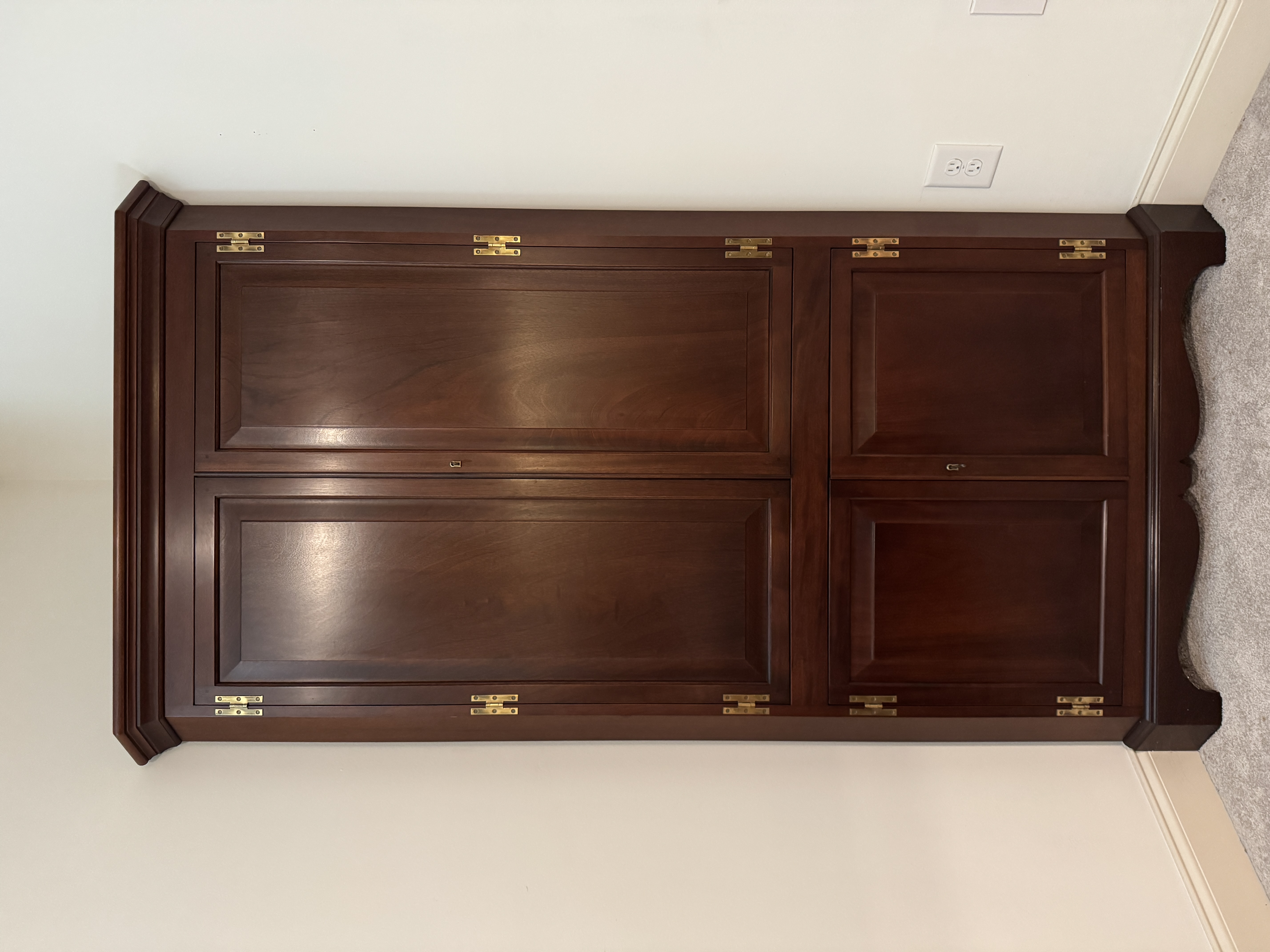 Chippendale Style Mahogany Corner Cupboard