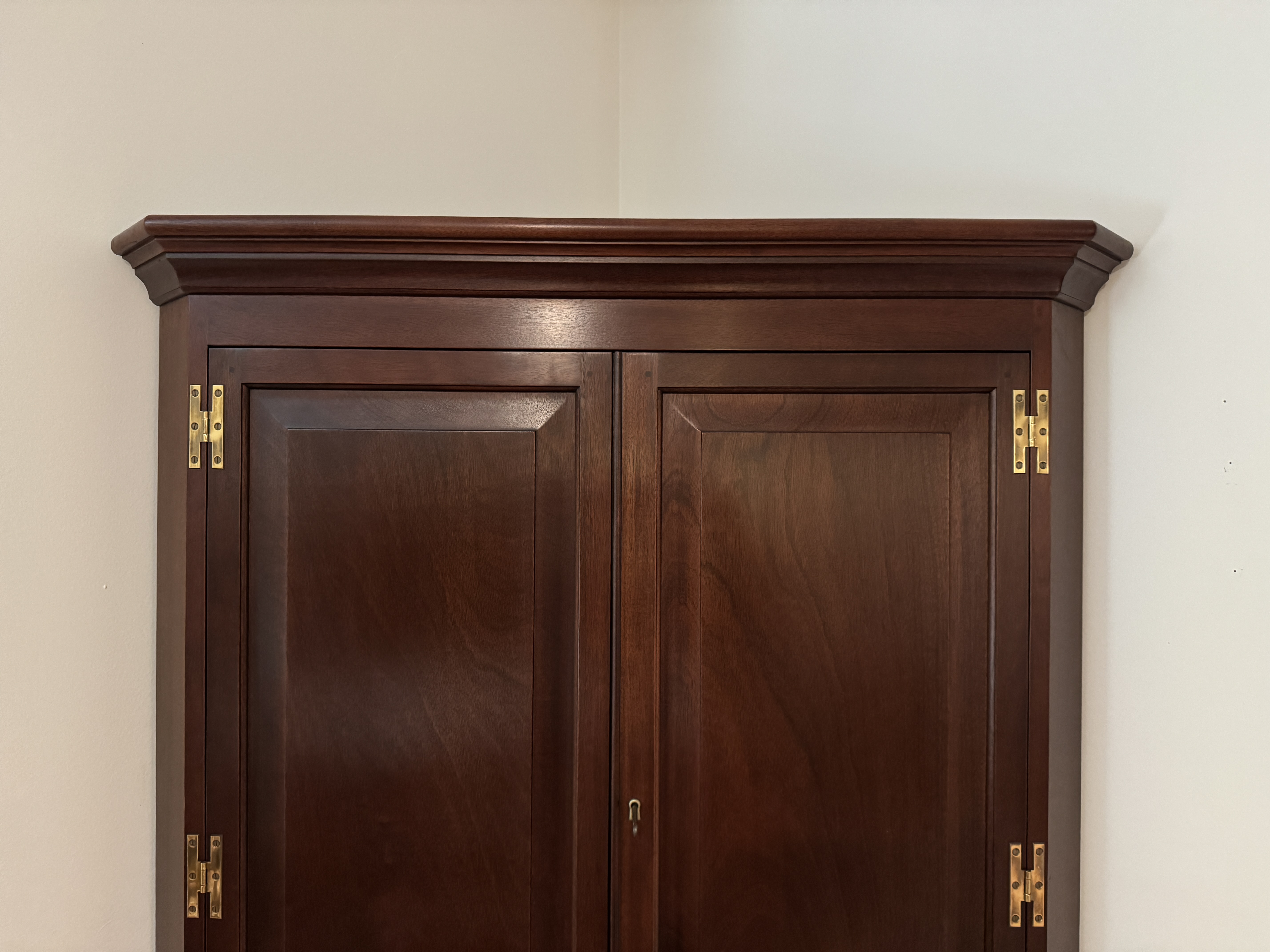 Chippendale Style Mahogany Corner Cupboard